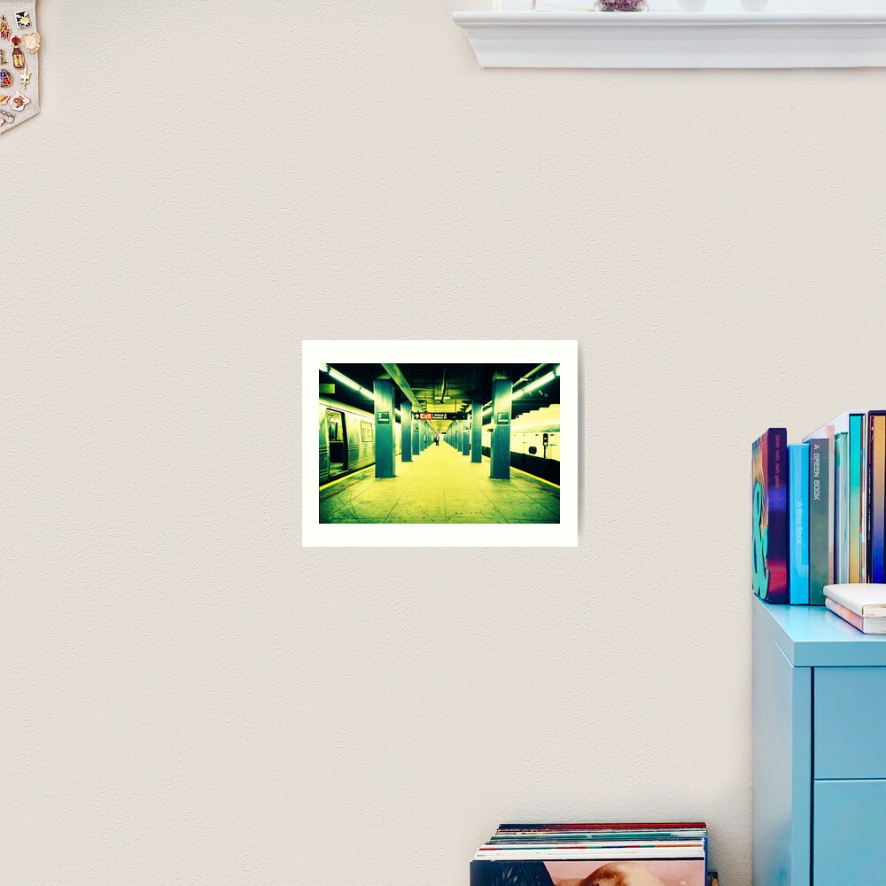 Subway Platform Art Print