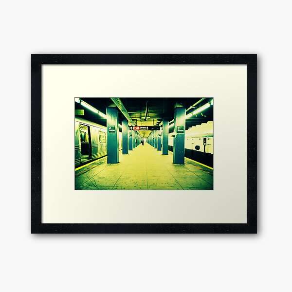 Subway Platform Framed Art Print