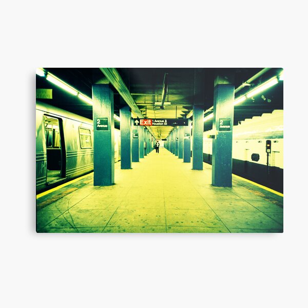 Subway Platform Metal Print