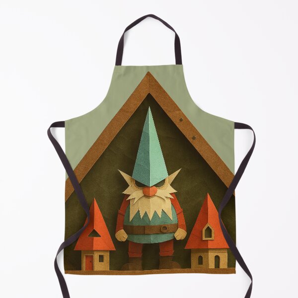 Item preview, Gnome Alone | Evil Papercraft Folk Art designed and sold by 3MillsDesign.