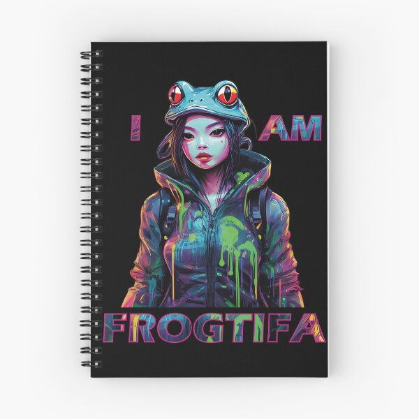 Item preview, I Am Frogtifa – Neon Frog Streetwear Art designed and sold by LolekCraft.
