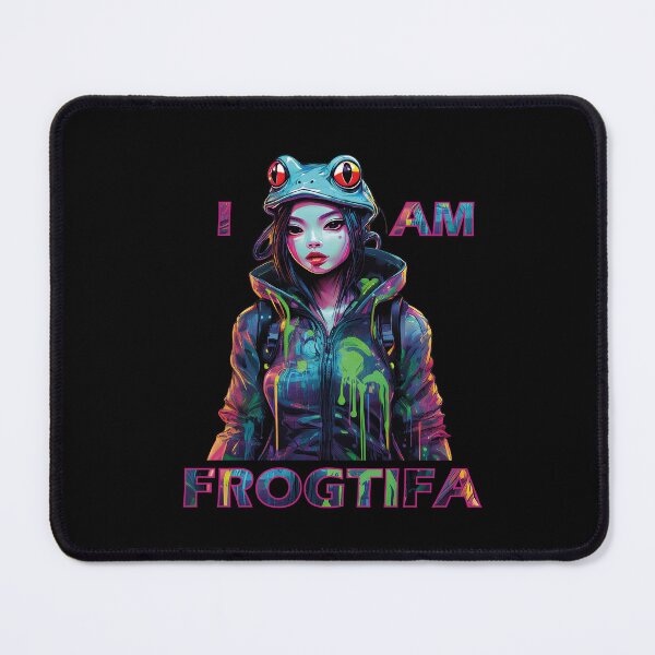 Item preview, I Am Frogtifa – Neon Frog Streetwear Art designed and sold by LolekCraft.
