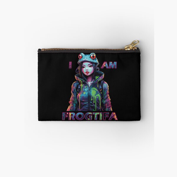 Item preview, I Am Frogtifa – Neon Frog Streetwear Art designed and sold by LolekCraft.