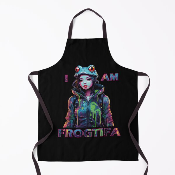 Item preview, I Am Frogtifa – Neon Frog Streetwear Art designed and sold by LolekCraft.