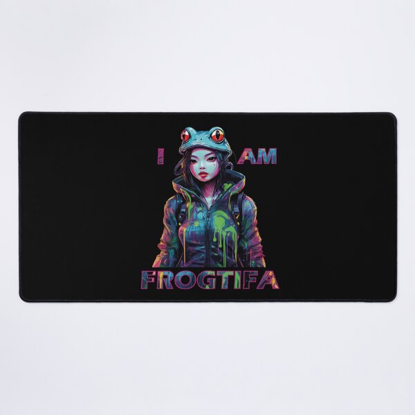 Item preview, I Am Frogtifa – Neon Frog Streetwear Art designed and sold by LolekCraft.