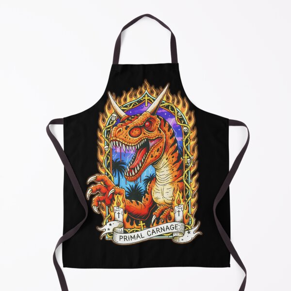 Item preview, Primal Carnage - Scary Vintage Carnotaurus Dinosaur designed and sold by CoffinsArt.