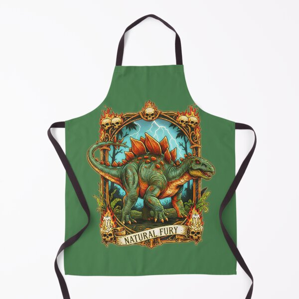 Item preview, Natural Fury - Dark Vintage Stegosaurus Dinosaur designed and sold by CoffinsArt.