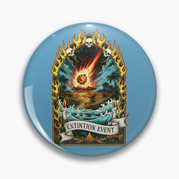 Item preview, Extinction Event - Dinosaurs Asteroid  Apocalypse designed and sold by CoffinsArt.