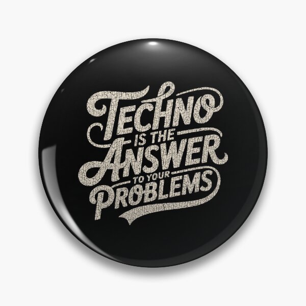 Item preview, Techno Is The Answer – Vintage Raver for DJs and Electronic Music Lovers designed and sold by paulo silveira.