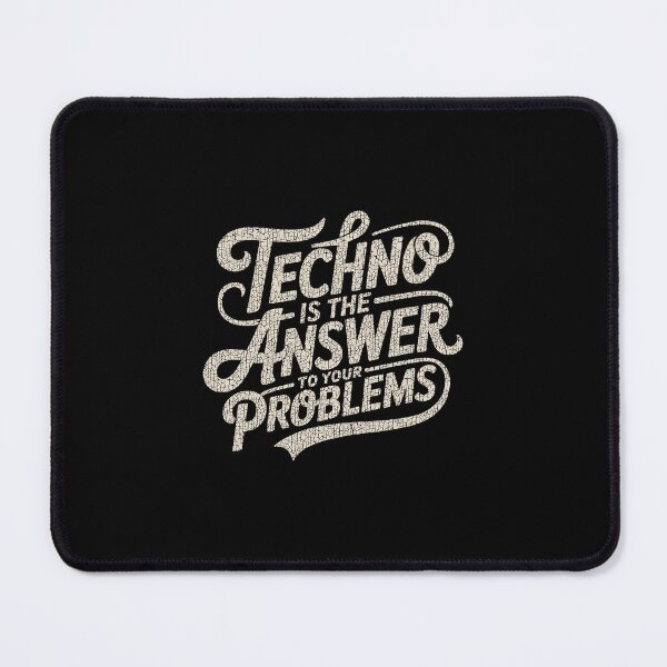 Item preview, Techno Is The Answer – Vintage Raver for DJs and Electronic Music Lovers designed and sold by paulo silveira.