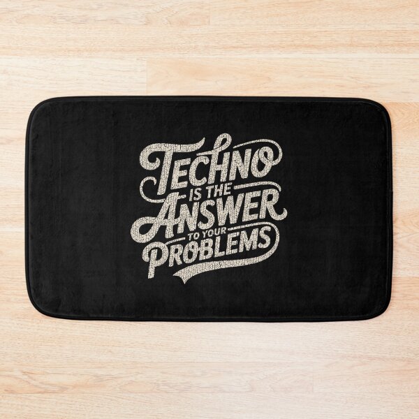 Item preview, Techno Is The Answer – Vintage Raver for DJs and Electronic Music Lovers designed and sold by paulo silveira.