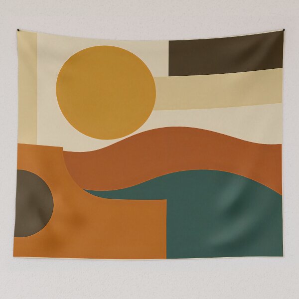 Item preview, Mid Century Modern Abstract Geometric Retro Design Art designed and sold by PinUpPizzazz.