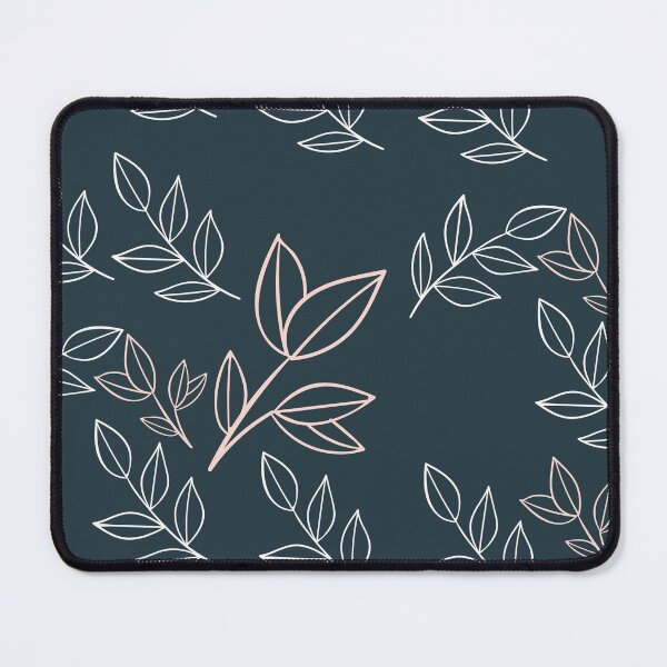 Item preview, Elegant stylized branch pattern on a midnight blue background designed and sold by Jamildesign.