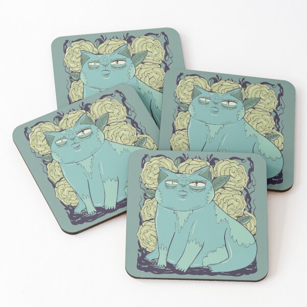 Item preview, rufus the cat - cat among flowers designed and sold by crestfallenmermaid.