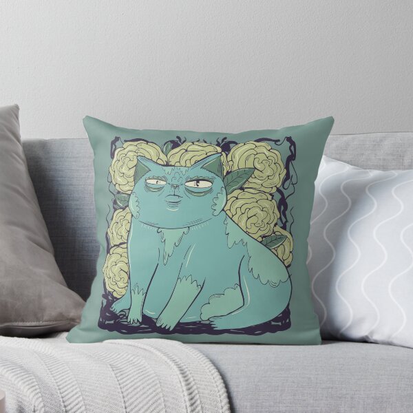 Item preview, rufus the cat - cat among flowers designed and sold by crestfallenmermaid.