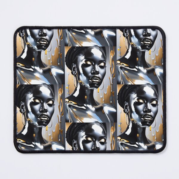 Item preview, Liquid Chrome Black Woman designed and sold by Demetria Matthews.