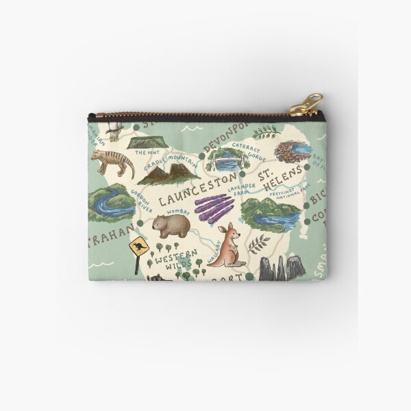 Item preview, Map of Tasmania - Green designed and sold by Those Pencil Shavings.