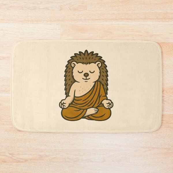 Item preview, Cute Zen Animal Meditation Buddha Art: Hedgehog designed and sold by PinUpPizzazz.