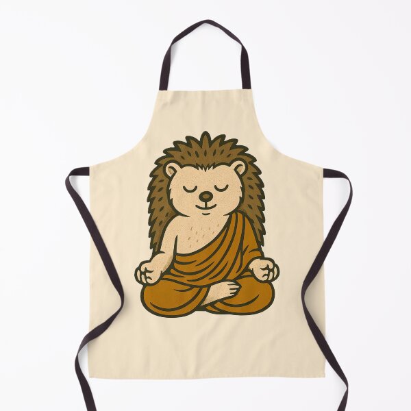 Item preview, Cute Zen Animal Meditation Buddha Art: Hedgehog designed and sold by PinUpPizzazz.