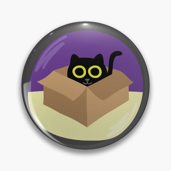 Aperçu de l'œuvre Chat dans la boîte - Illustration drôle de chat noir créée et vendue par fishdesigns.
