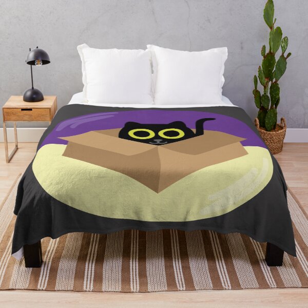 Item preview, Cat in the Box - Funny Black Cat Illustration designed and sold by fishdesigns.