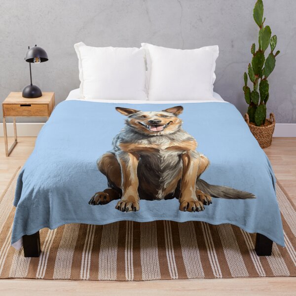 Item preview, Australian Cattle Dog Blue Heeler Puppy Watercolor (blue) designed and sold by Magnolia Valley Art.