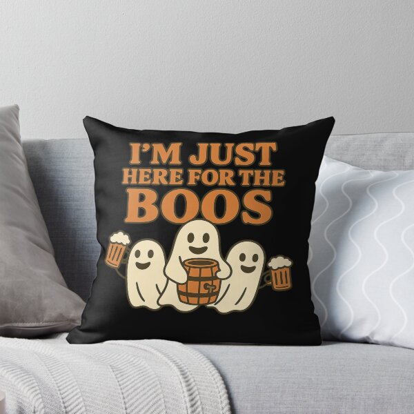 Item preview, I’m Just Here for the Boos – Funny Halloween Ghost Beer Design designed and sold by AddictiveDesign.