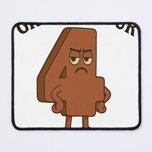 Item preview, Grumpy Four Humorous T-Shirt – Grumpy Number 4 | Funny and Original Design designed and sold by faamyo.
