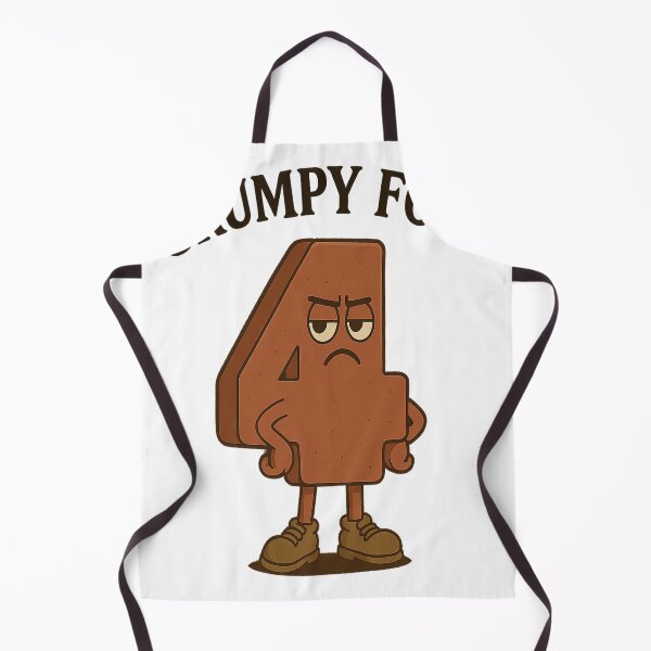 Item preview, Grumpy Four Humorous T-Shirt – Grumpy Number 4 | Funny and Original Design designed and sold by faamyo.