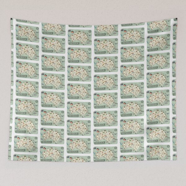 Item preview, Map of Australia - Green designed and sold by Those Pencil Shavings.
