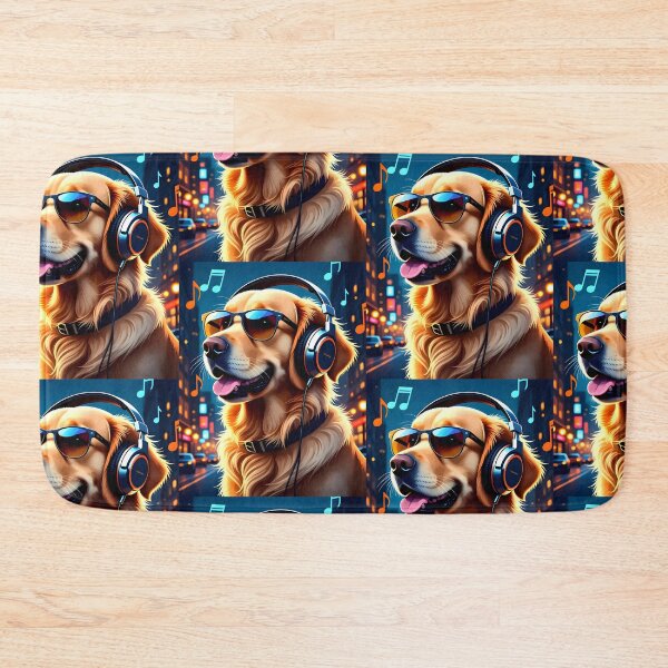 Item preview, Golden Retriever Nocturne designed and sold by Melody-Merch.