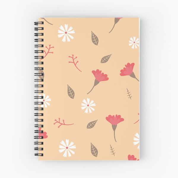 Item preview, Vintage Floral Pattern Red Flowers and Daisies designed and sold by Jamildesign.