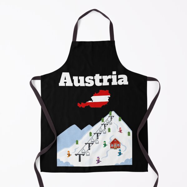 Item preview, Ski trip Austria Ski resort Chairlift Austrian flag souvenir designed and sold by Artstastic.