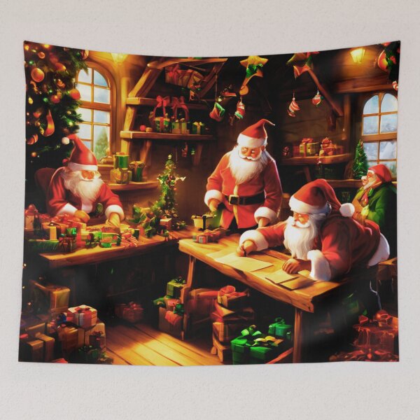 Item preview, Elves in the Workshop designed and sold by Zofia Sosnecka.