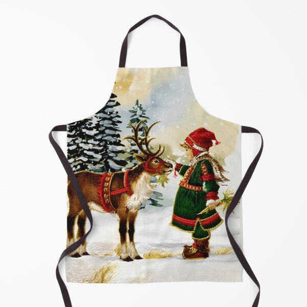 Item preview, A Moose My Size Christmas Vintage Pine Snow Girl designed and sold by Ciervo Primavera.