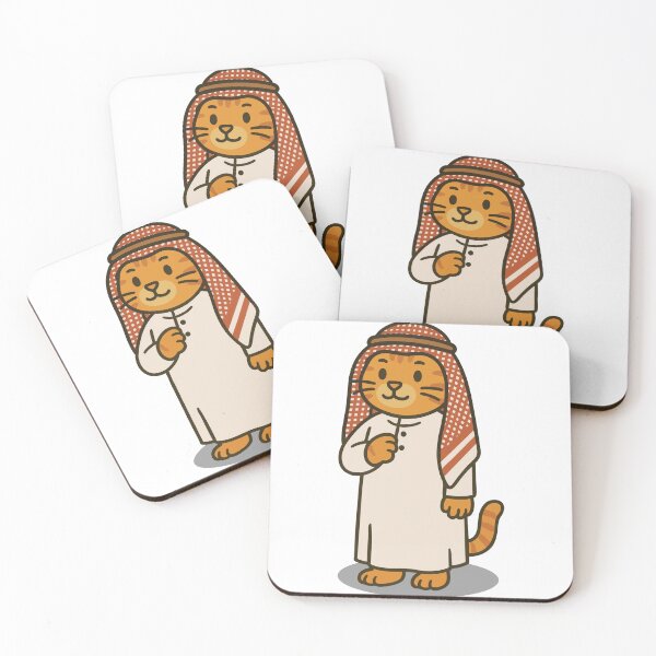 Item preview, Cute Arabian Cat in Traditional Thobe | Kawaii Cat Middle Eastern Outfit Art designed and sold by PierrelyHO.