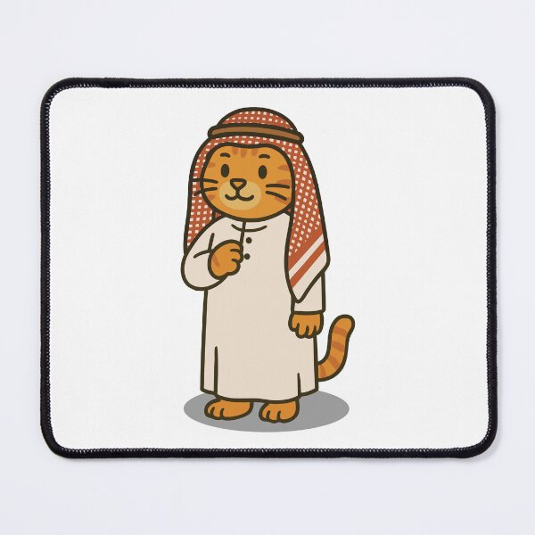 Item preview, Cute Arabian Cat in Traditional Thobe | Kawaii Cat Middle Eastern Outfit Art designed and sold by PierrelyHO.