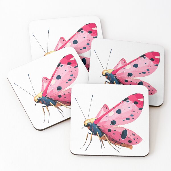 Item preview, Colorful moth with vibrant patterns on a light background showcases intricate details and artistic flair designed and sold by CreativeLarysa.