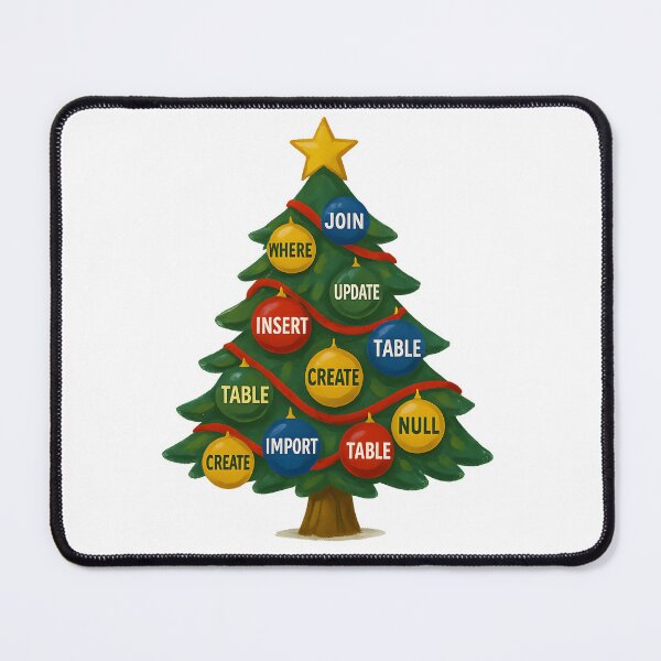 Item preview, SQL Christmas Tree — SELECT * FROM Holidays designed and sold by Nerd Romance Café.