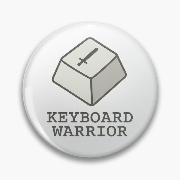 Item preview, Keyboard Warrior One Key Deadpan designed and sold by ThoughtsInTheOpen.