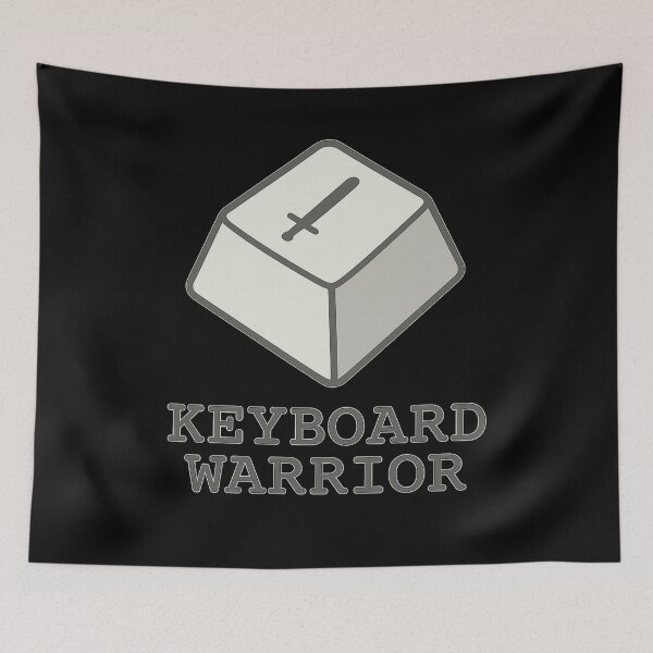 Item preview, Keyboard Warrior One Key Deadpan designed and sold by ThoughtsInTheOpen.