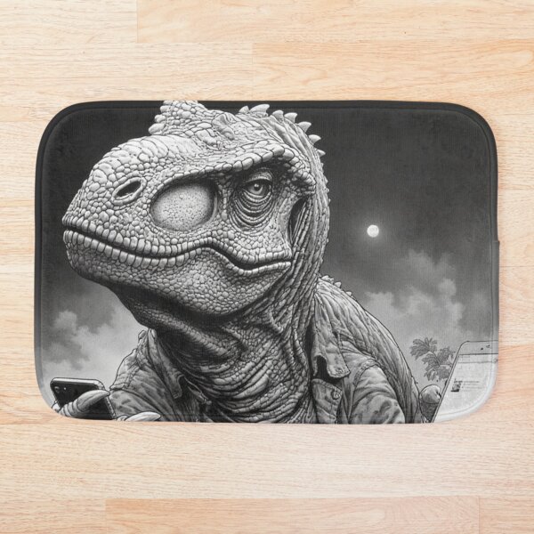 Item preview, T-Rex Multitasking on Two Phones at Midnight designed and sold by YAM716.