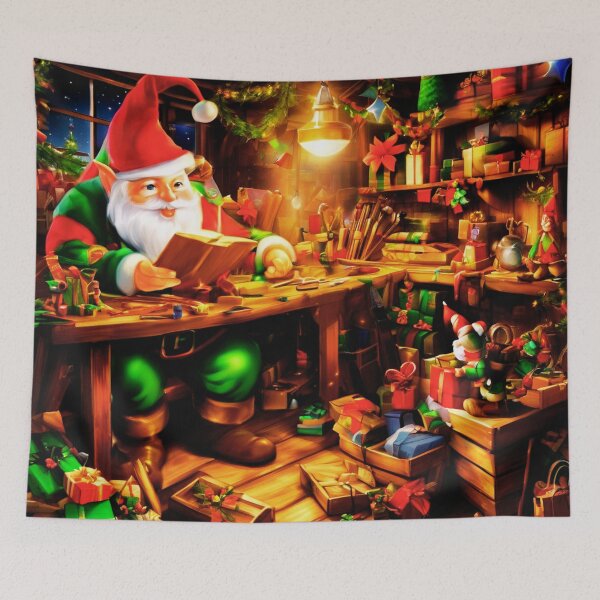 Item preview,  Elves in the Workshop designed and sold by Zofia Sosnecka.