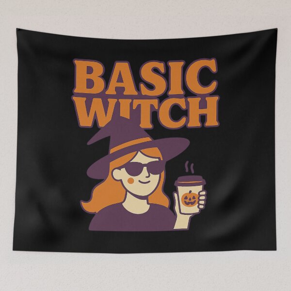 Item preview, Basic Witch – Funny Coffee-Loving Halloween Design designed and sold by AddictiveDesign.