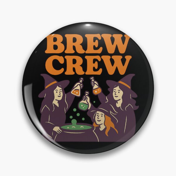 Item preview, Brew Crew – Funny Halloween Witch Cauldron Design designed and sold by AddictiveDesign.