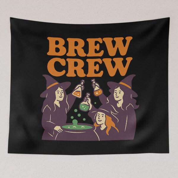 Item preview, Brew Crew – Funny Halloween Witch Cauldron Design designed and sold by AddictiveDesign.