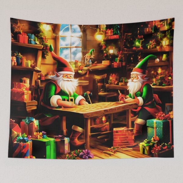 Item preview, Elves in the Workshop designed and sold by Zofia Sosnecka.
