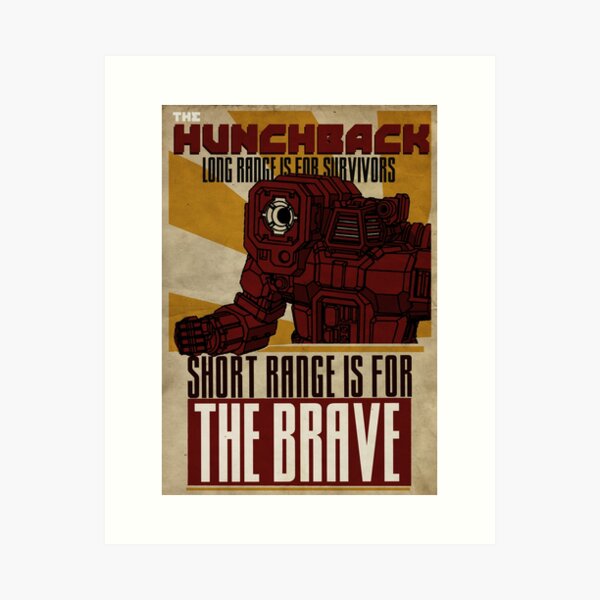 Item preview, Battletech 'Mechs: The Hunchback designed and sold by Blunderstated.
