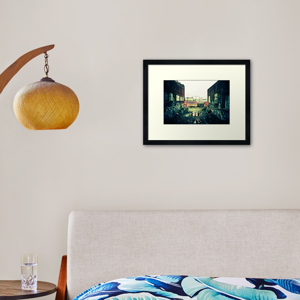 Shoot the Live Human Framed Art Print
