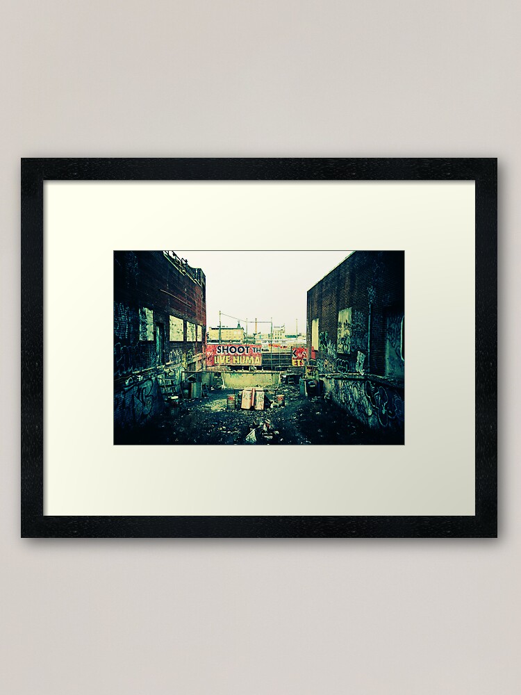 Alternate view of Shoot the Live Human Framed Art Print